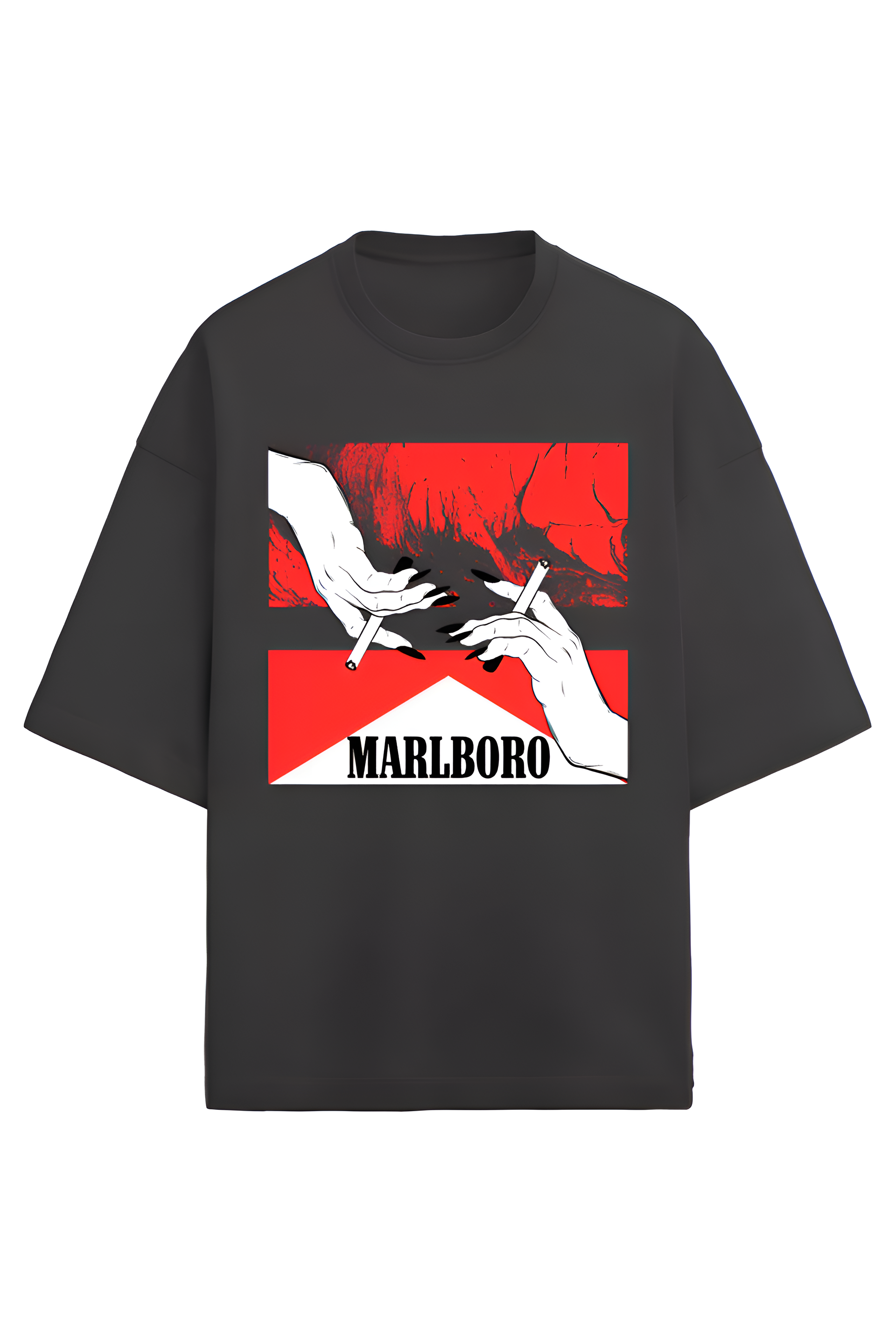 Marlboro Graphic Tee | Oversized T-Shirt – Murky's Law